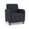 Lesro Siena Lounge Reception Guest Chair w/ Front Casters, 27 in W 29.5 in L 32.5 in H SN1101 - alternate 1